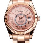 Rolex Sky Dweller Rose Gold Dial Rose Gold Case And Bracelet