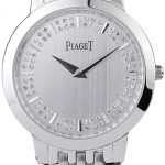 Piaget Dancer Stainless Steel Case Double Studded Minute Markers Silver Dial