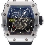 Richard Mille RM 35-01 Rafael Nadal Silver Case Black Rubber Bracelet 1454198