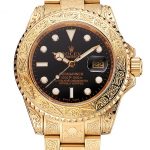 Rolex Submariner Skull Limited Edition Black Dial Gold Case And Bracelet 1454071