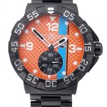 Tag Heuer Formula One Special Gulf Edition Orange And Blue Dial Ion Plated Steinless Steel Bracelet 622291