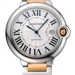 Swiss Cartier Ballon Bleu 42mm Silver Dial Stainless Steel Case Two Tone Gold Bracelet  622877