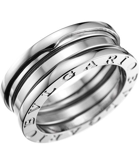 Bvlgari B.Zero1 3-Band Diamonds Silver Ring 700577