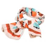 Fendi Eyes Monster Peach Scarf 621714