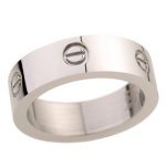 Ring Cartier Screwhead Inscribed Silver 4653