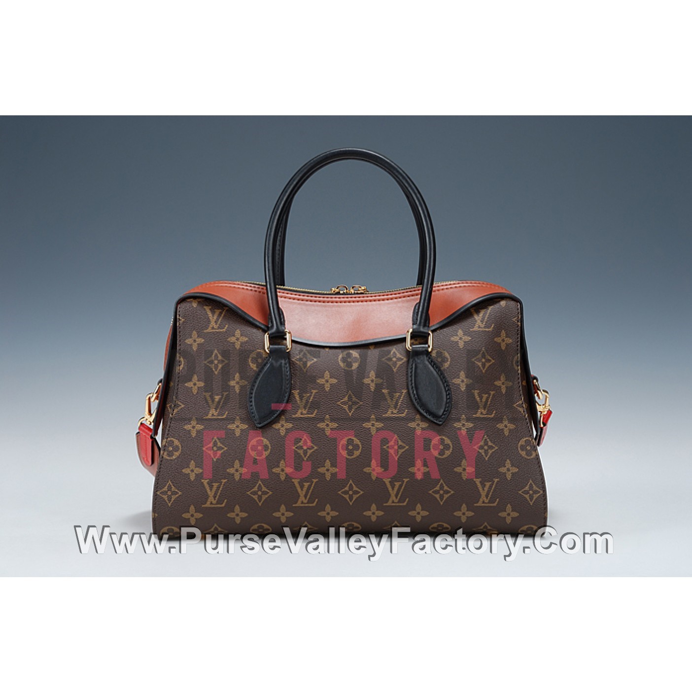 M41456 Louis Vuitton 2017 Monogram Tuileries Handbag- Caramel