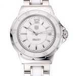 Tag Heuer Formula 1 White Ceramic Bezel White Dial