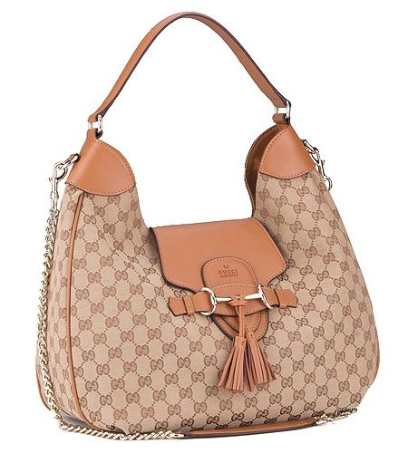Gucci Emily Cognac Leather Hobo