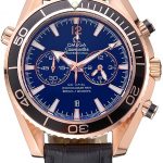 Omega Seamaster Planet Ocean Chronograph Ceragold Black Dial  622391