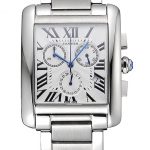Cartier Tank MC White Dial Stainless Steel Case And Bracelet  622697