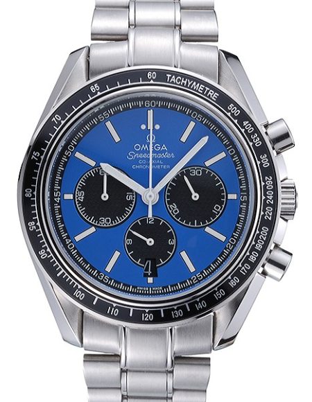 Omega Speedmaster Blue Grey Stainless Steel Strap  622053