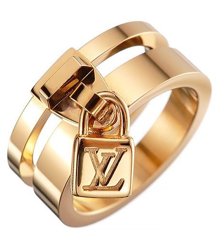 Louis Vuitton Lockit Gold Ring 700689