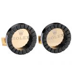 Rolex Replica Business Black Cufflinks 700777