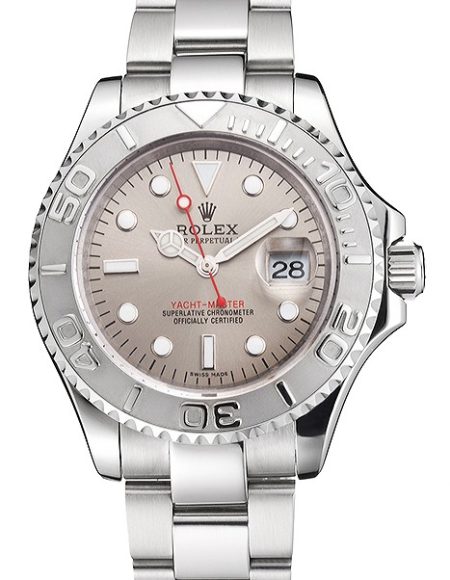 Swiss Rolex Yacht-Master Gray Dial Stainless Steel Case And Bracelet