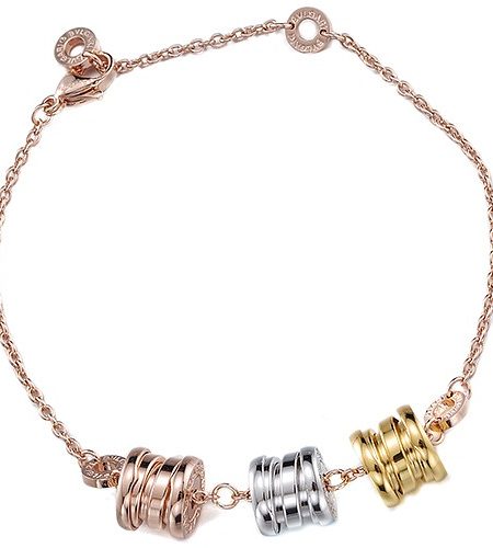 BVLGARI B. Zero 1 Rose White And Yellow Gold Bracelet 700695