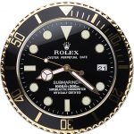 Rolex Submariner Wall Clock Black-Gold  622476
