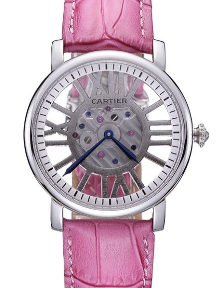 Cartier Rotonde Skeleton Flying Tourbillon Pink 621973