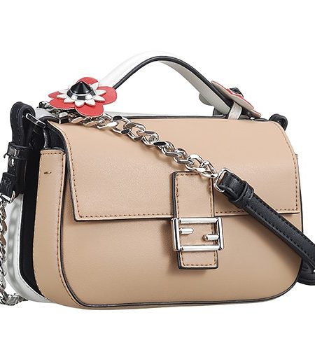 Fendi Double Micro Baguette Flower Detail Beige Bag 18927091