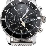 Breitling Superocean Heritage Chronographe 46 Black Dial And Bezel Stainless Steel Case And Bracelet