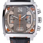 Tag Heuer Monaco 24 Calibre 36 Chronograph Gold And Beige Dial Black Leather Strap 622274