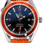 Omega Seamaster Planet Ocean Co-axial Orange Case Black Dial 98100