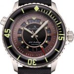 Swiss Blancpain 500 Fathoms GT Carbon Fiber Dial Stainless Steel Case Black Canvas Strap