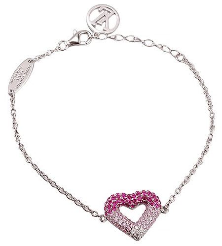 Louis Vuitton LV & V Silver Bracelet 700620