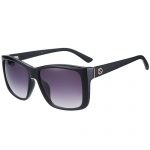 Gucci Square Frame Optyl Black Temples Sunglasses 308476