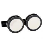 Hugo Boss Simony Round Black Cufflinks 700644