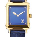 Louis Vuitton Emprise Blue Dial Gold Case Blue Leather Strap  622788