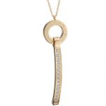 Bvlgari Bvlgari Gold Pendant With Diamonds Necklace  700743