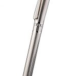 MontBlanc Silver Cutwork Ballpoint Pen With MB Engraved Cap 98056