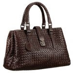 Bottega Veneta Intrecciato Nappa Top Large Handle Brown Bag
