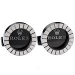 Rolex Replica Business Silver Cufflinks 700778