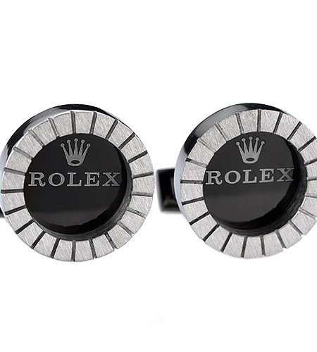 Rolex Replica Business Silver Cufflinks 700778