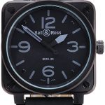 Bell and Ross BR 01-92 Black Dial Black Case Black Leather Strap