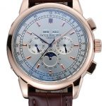 Patek Philippe Grand Complications White Dial Brown Leather Bracelet