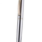 Gucci Gold Rimmed Silver Ballpoint Pen  622785