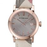 Burberry The City Classic Grey Dial  Haymarket  Bracelet  622566