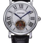 Cartier Rotonde Flying Tourbillon White Dial 621956