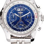 Breitling Bentley 6.75 Speed Blue Dial Stainless Steel Case And Bracelet 622214