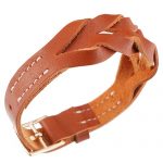 Hermes Hippique Gold Hardware Bracelet Tan