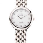 Omega De Ville Prestige No Date White Dial With Diamonds Stainless Steel Case And Bracelet