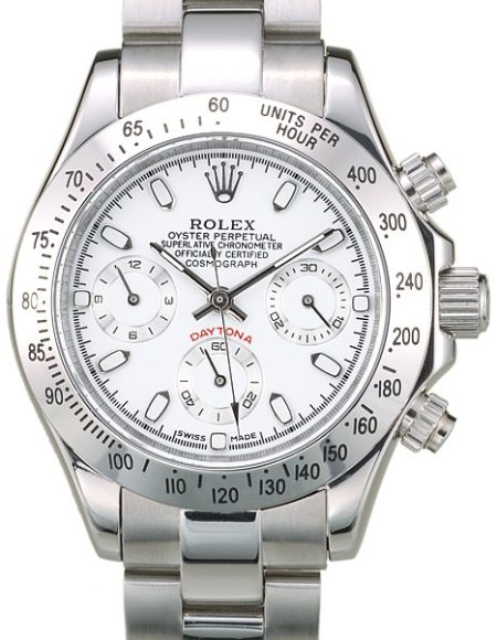 Rolex Daytona Lady Stainless Steel Case White Dial Tachymeter