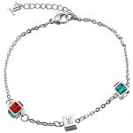 Louis Vuitton  gamble silver chain bracelet 700805