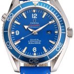 Omega Seamaster Planet Ocean Blue Dial Blue Leatherl Bracelet  622538
