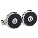 Fendi F Logo Silver Cufflinks 700690
