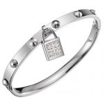 Louis Vuitton Lockit Silver Cuff 700626
