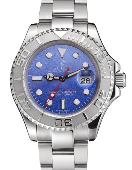 Swiss Rolex Yacht-Master Blue Dial Stainless Steel Case And Bracelet