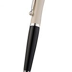 MontBlanc Silver Tipped Ballpoint Pen With Pearl Stud